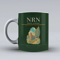 Thumbnail for Weeze Airport (NRN) airport code design on dark green ceramic mug