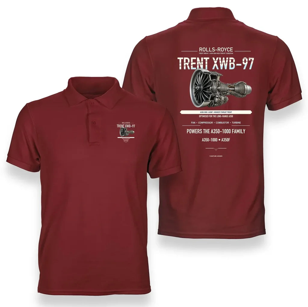 TRENT XWB-97 design on red polo