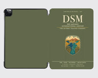 Thumbnail for Des Moines International Airport (DSM) design on green army ipad tablet case