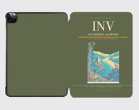 Thumbnail for Inverness Airport (INV) design on green army ipad tablet case
