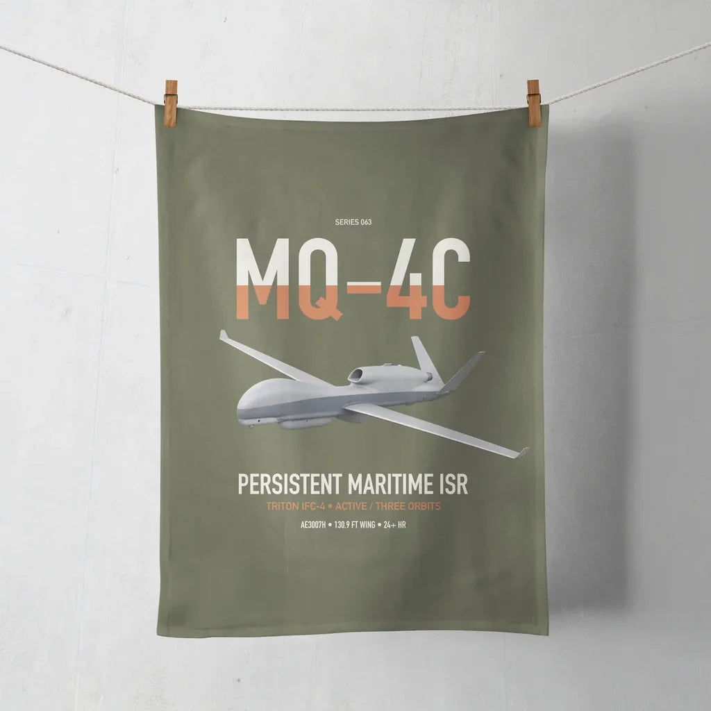 MQ-4C Triton IFC-4 design on green army towel