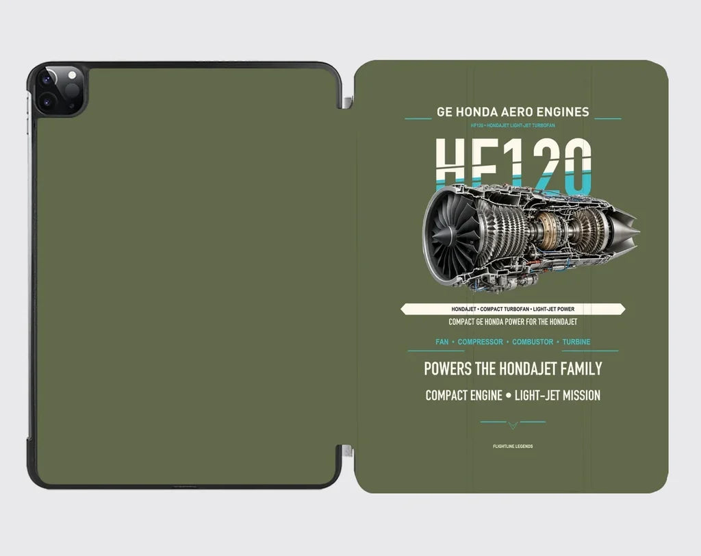 HF120 design on green army ipad tablet case