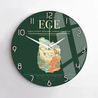 Thumbnail for Eagle County Regional Airport (EGE) design on dark green no frame wall clock