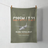 Thumbnail for Airbus C295M T.21 design on green army towel