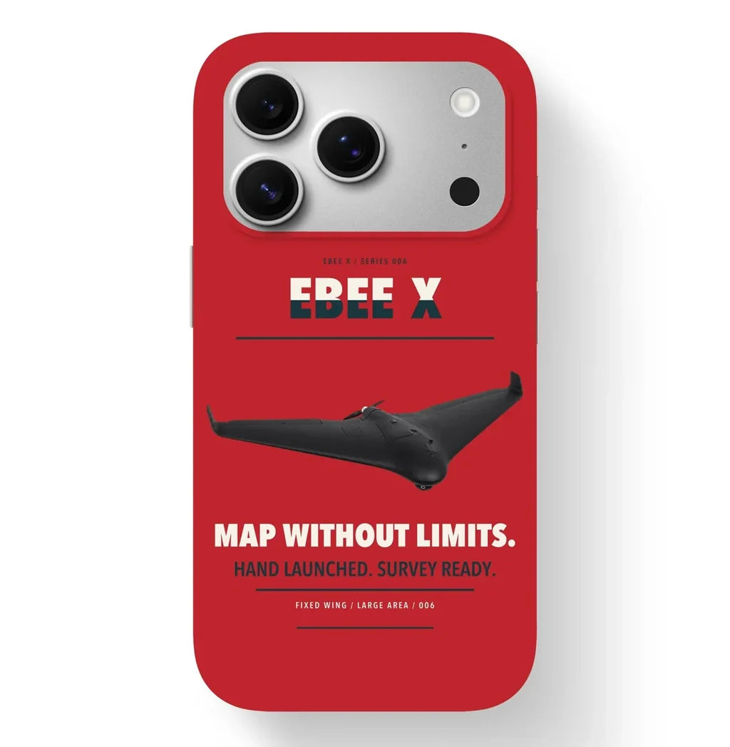 AgEagle eBee X Case design on red iphone case