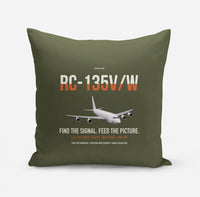 Thumbnail for RC-135V W Rivet Joint design on green army pillow