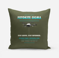 Thumbnail for Fotokite Sigma design on green army pillow