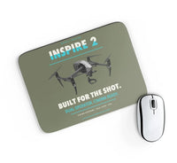 Thumbnail for DJI Inspire 2 design on green army rectangle mouse pad