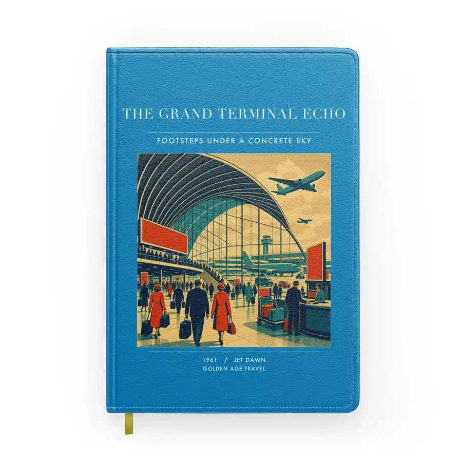 VINTAGE G4300 - The Grand Terminal Echo - Designed Notebooks design on turquoise