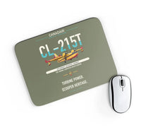 Thumbnail for Canadair CL-215T design on green army rectangle mouse pad