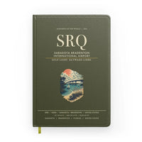 Thumbnail for Sarasota Bradenton International Airport (SRQ) design on green army notebook