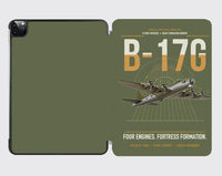 Thumbnail for B-17G Flying Fortress design on green army ipad tablet case