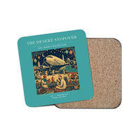 Thumbnail for The Desert Stopover - Designed Coasters design on turquoise 1-piece