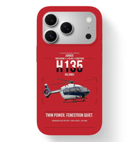 Thumbnail for Airbus H135 design on red magsafe iphone case, for iPhone 17 Pro