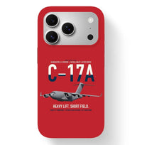 Thumbnail for C-17A Globemaster III design on red magsafe iphone case, for iPhone 17 Pro