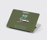 Thumbnail for Bombardier Learjet 29 design on green army MacBook case