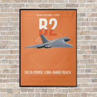 Thumbnail for Avro Vulcan B2 vertical canvas print - framed - orange background
