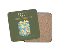 Thumbnail for Foz do Iguaçu International Airport (IGU) design on green army 1 piece coaster