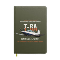 Thumbnail for T-6A Texan II Train The Next Generation design on green army notebook