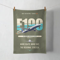 Thumbnail for Embraer E190 design on green army towel