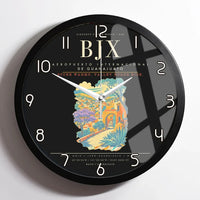 Thumbnail for Aeropuerto Internacional de Guanajuato BJX Wall-Clock Framed - Black