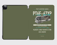 Thumbnail for PT6E-67XP design on green army ipad tablet case