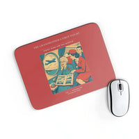 Thumbnail for VINTAGE G4423 - The Grandmother's First Flight - Designed Mouse Pads design on red rectangle