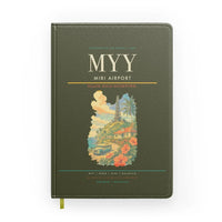 Thumbnail for Miri Airport (MYY) design on green army notebook