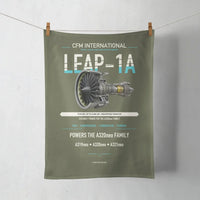 Thumbnail for CFM LEAP-1A design on green army towel