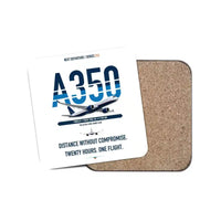 Thumbnail for Airbus A350-900ULR design on white 1 piece coaster
