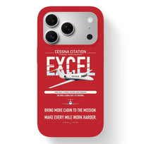 Thumbnail for Cessna Citation Excel design on red magsafe iphone case, for iPhone 17 Pro