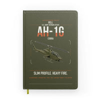 Thumbnail for Bell AH-1G Cobra design on green army notebook