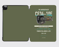 Thumbnail for CF34-10E design on green army ipad tablet case