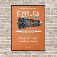 Thumbnail for FJ33-5A vertical canvas print - framed - orange background