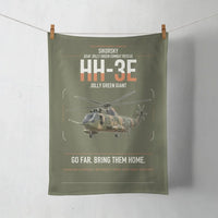 Thumbnail for Sikorsky HH-3E Jolly Green Giant design on green army towel