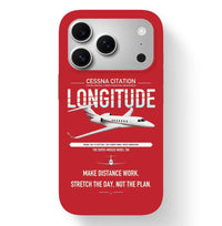 Thumbnail for Cessna Citation Longitude design on red magsafe iphone case, for iPhone 17 Pro