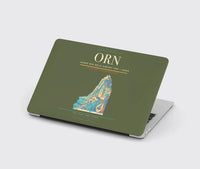 Thumbnail for Ahmed Ben Bella Airport (ORN) design on green army MacBook case