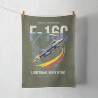 Thumbnail for F-16C Fighting Falcon design on green army towel