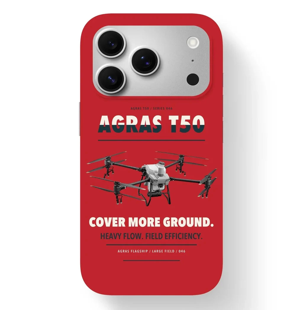 DJI Agras T50 Case design on red iphone case