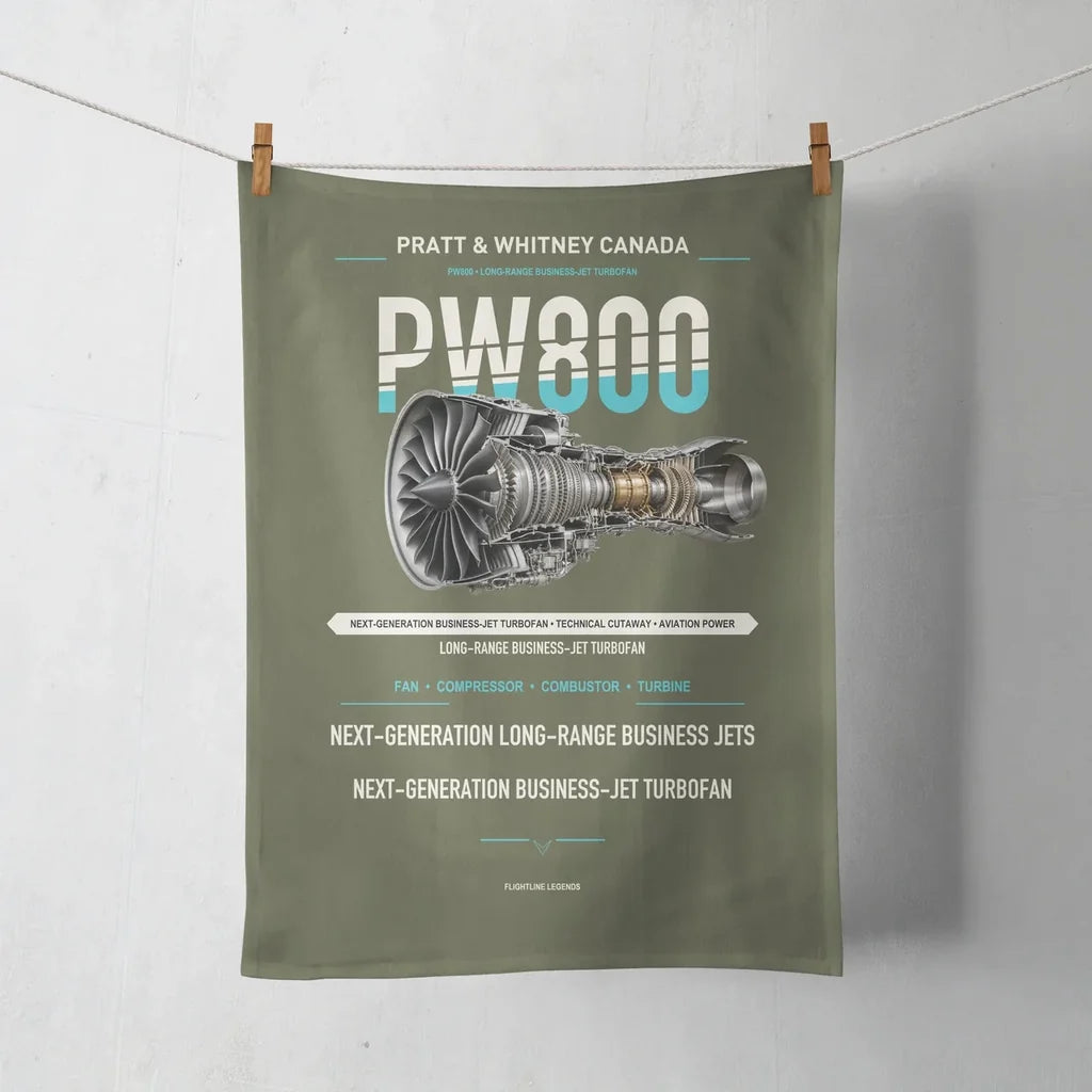 PW800 design on green army towel