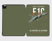 Thumbnail for Dassault Mirage F1C design on green army ipad tablet case