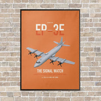 Thumbnail for EP-3E ARIES II vertical canvas print - framed - orange background