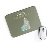 Thumbnail for Ahmed Ben Bella Airport (ORN) design on green army rectangle mouse pad