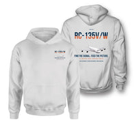 Thumbnail for RC-135V W Rivet Joint design on white double-side hoodie, double-side print