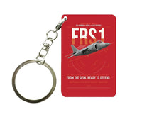 Thumbnail for British Aerospace Sea Harrier FRS.1 design on red designed key chain, double-side print