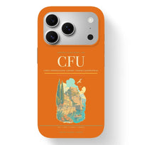 Thumbnail for Corfu Airport (CFU) design on orange iPhone 17 Pro MagSafe case