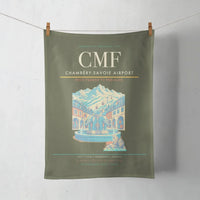 Thumbnail for Chambéry-Savoie Airport (CMF) design on green army towel