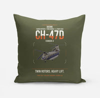 Thumbnail for Boeing CH-47D design on green army pillow