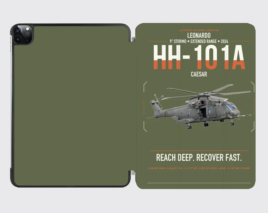 Leonardo HH-101A Caesar design on green army ipad tablet case