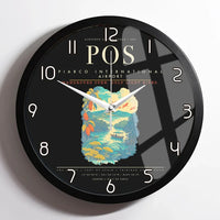 Thumbnail for Piarco International Airport POS Wall-Clock Framed - Black